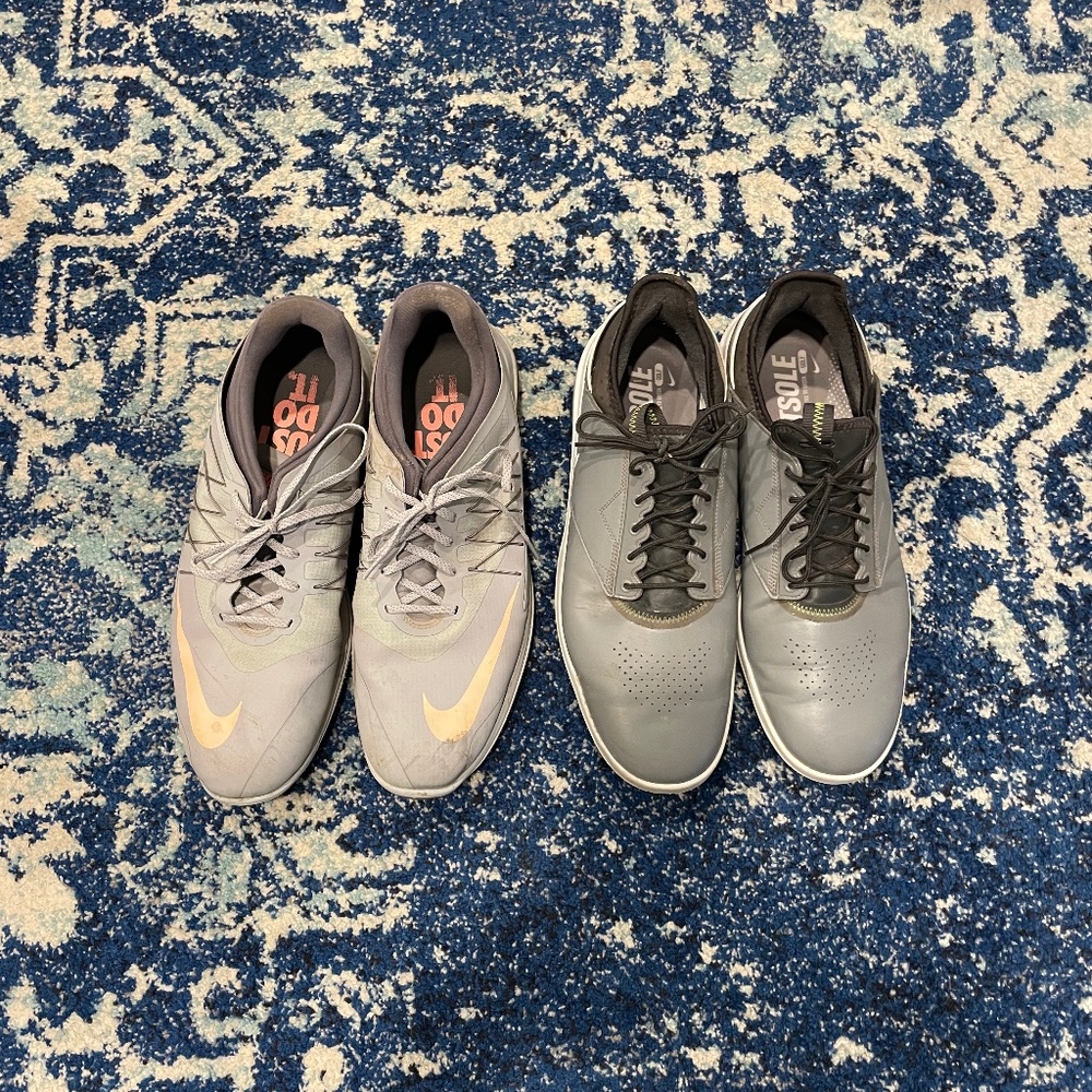 Two pairs of Men’s Nike Golf Shoes size 14